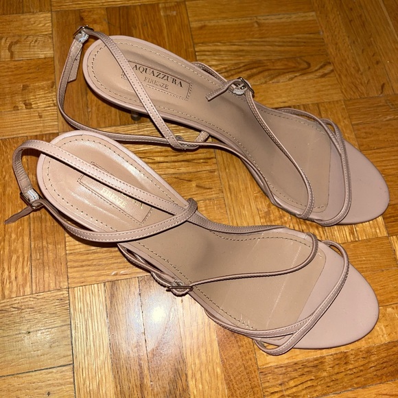 AUTHENTIC AQUAZZURA beige heels SZ 39 - Picture 5 of 11